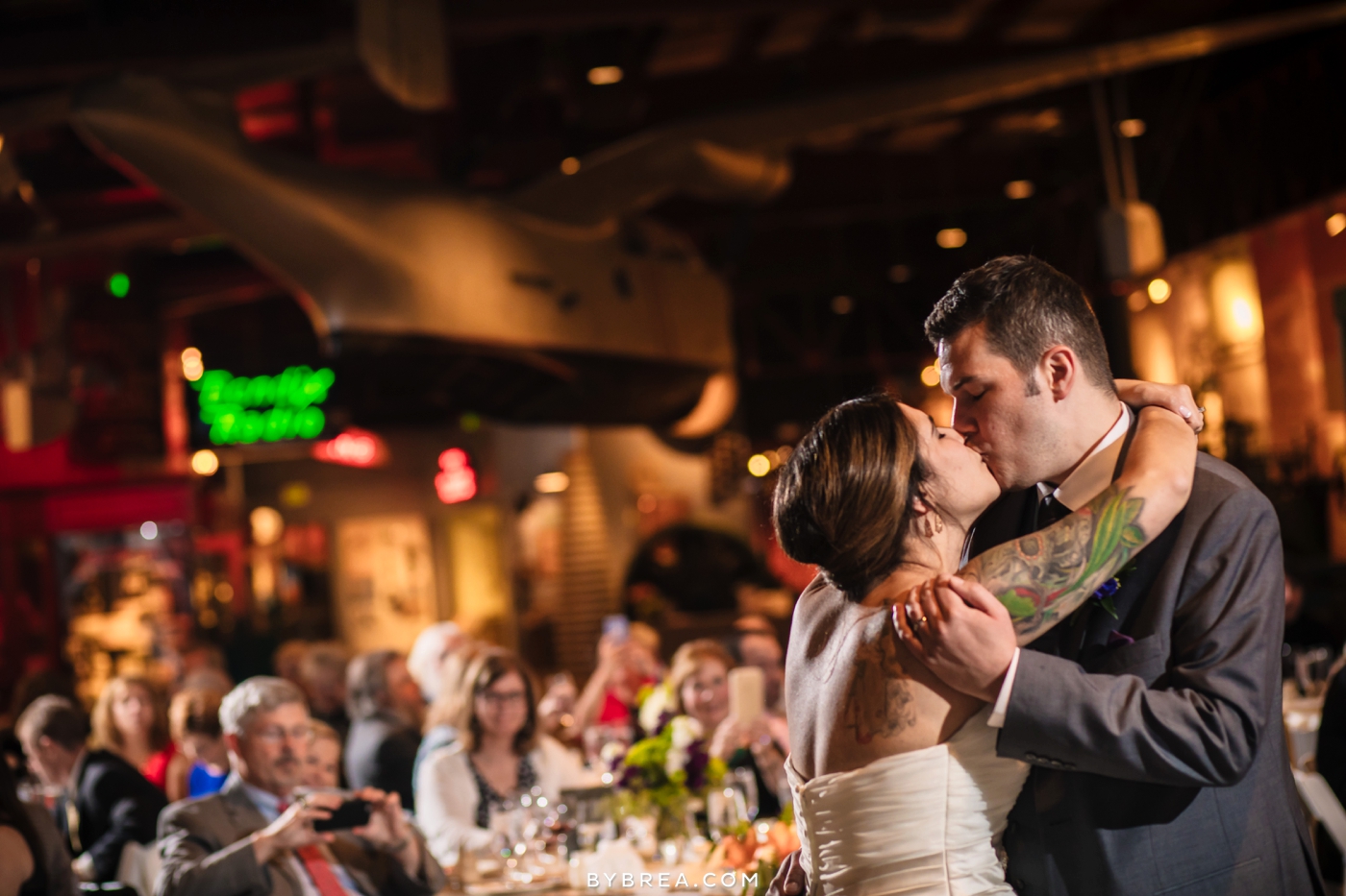 Baltimore Museum of Industry wedding photo first dance