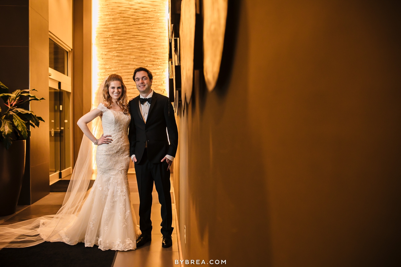 Hotel at Arundel Preserve wedding photos bride and groom portrait