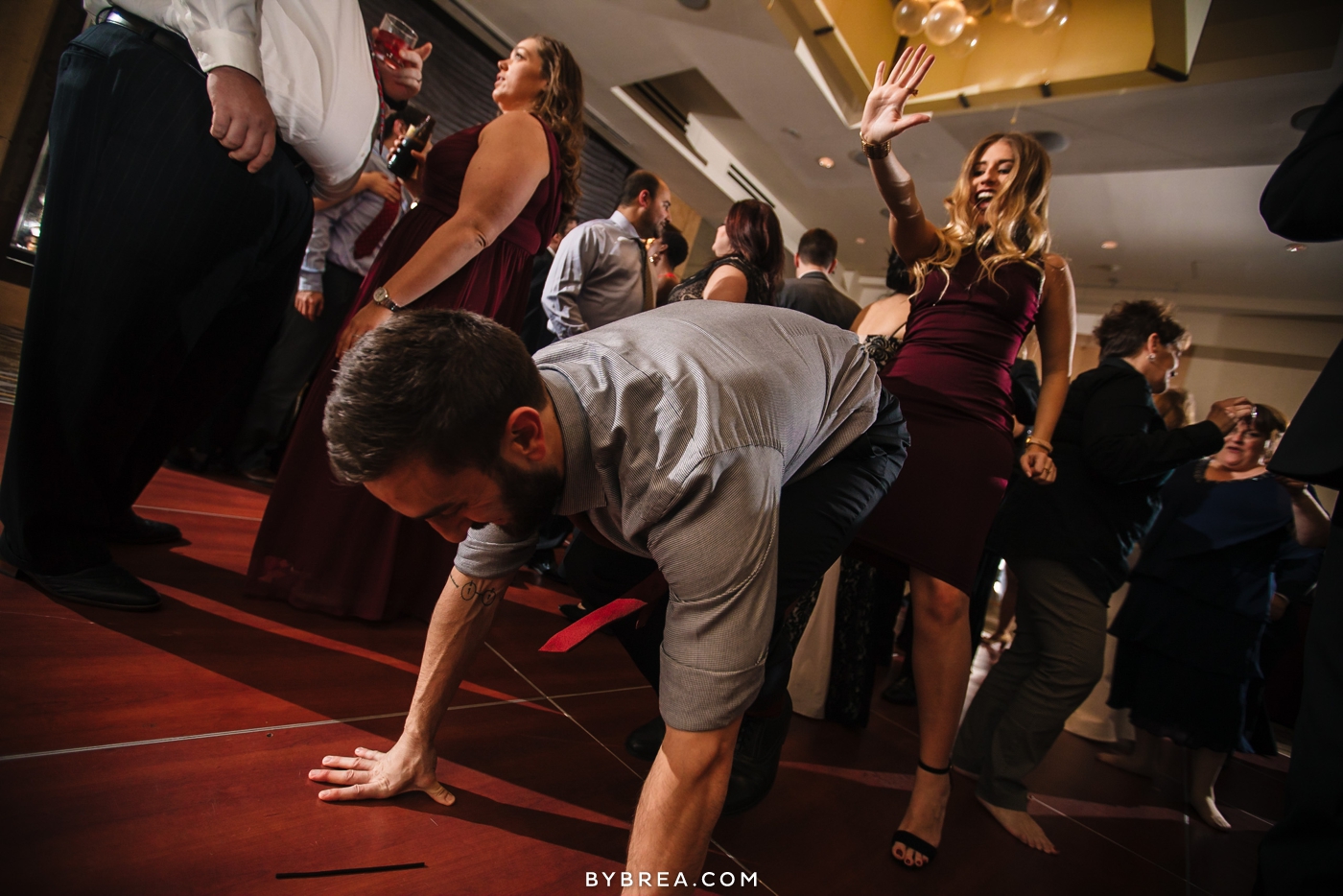 Hotel at Arundel Preserve wedding photo reception guests dance to World Renown Entertainment