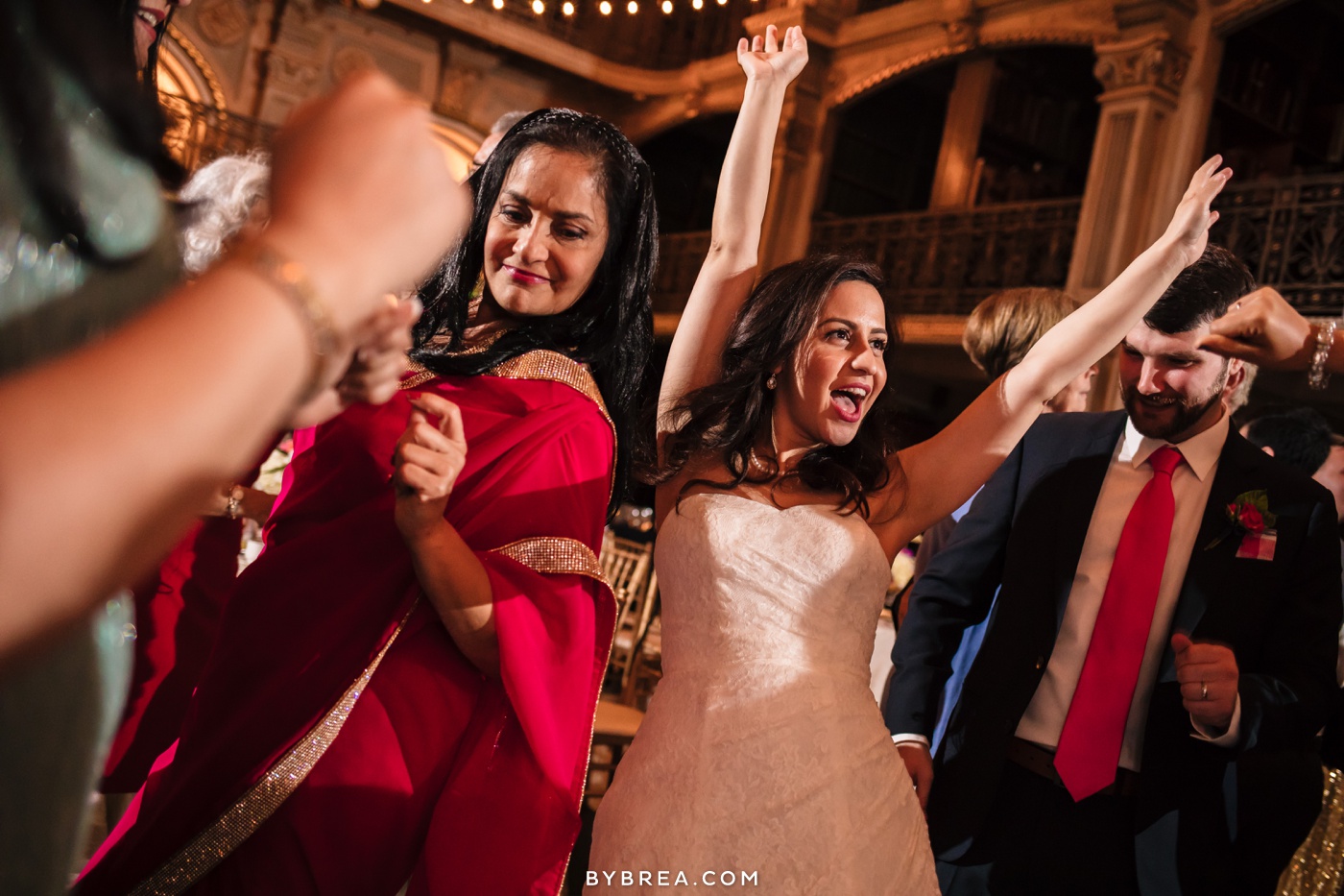 George Peabody Library wedding photo bride dancing to DJ Jordan Solender