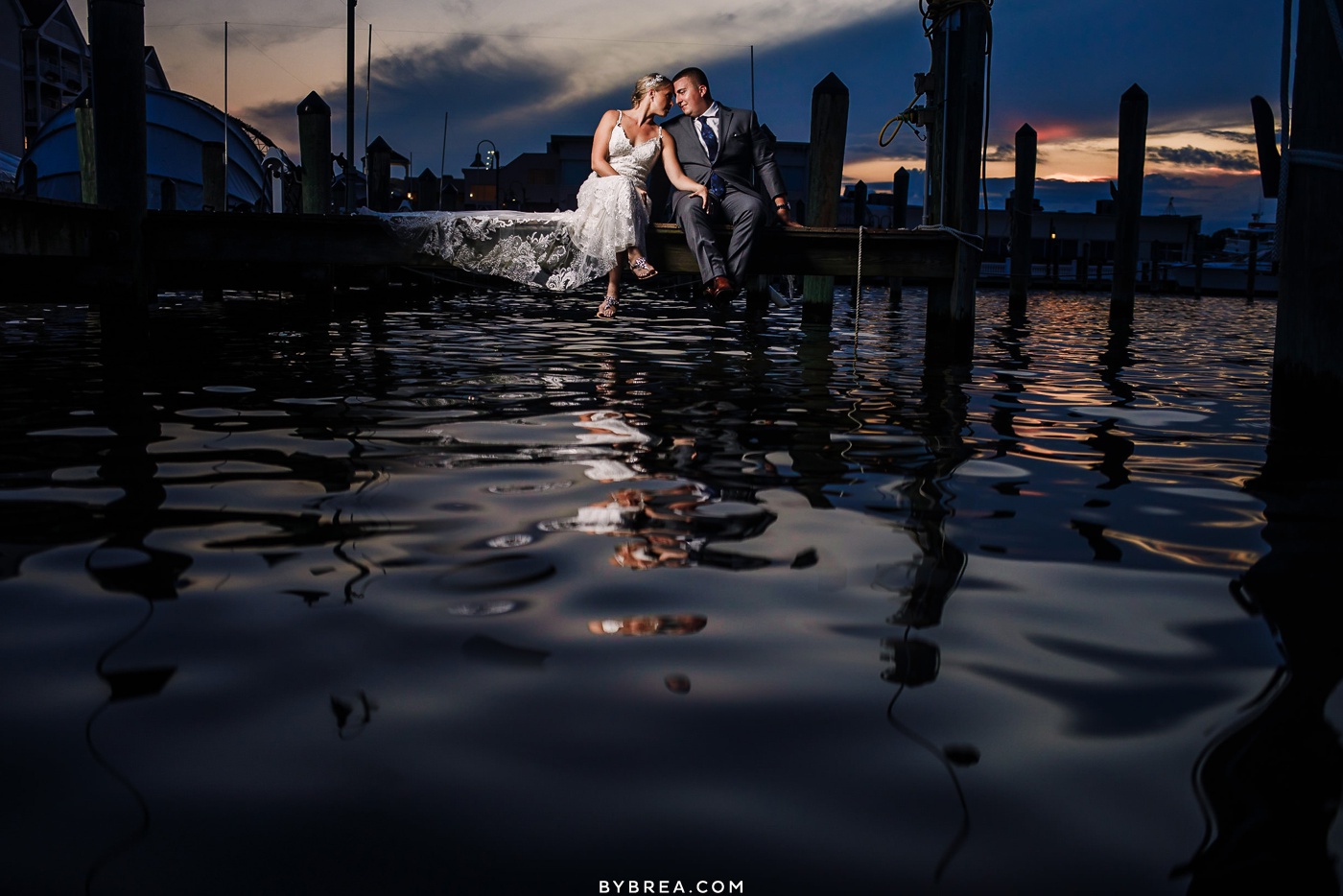 rod n reel resort wedding photo