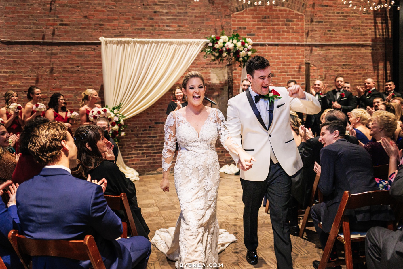 Wedding ceremony at the Assembly Room in Baltimore