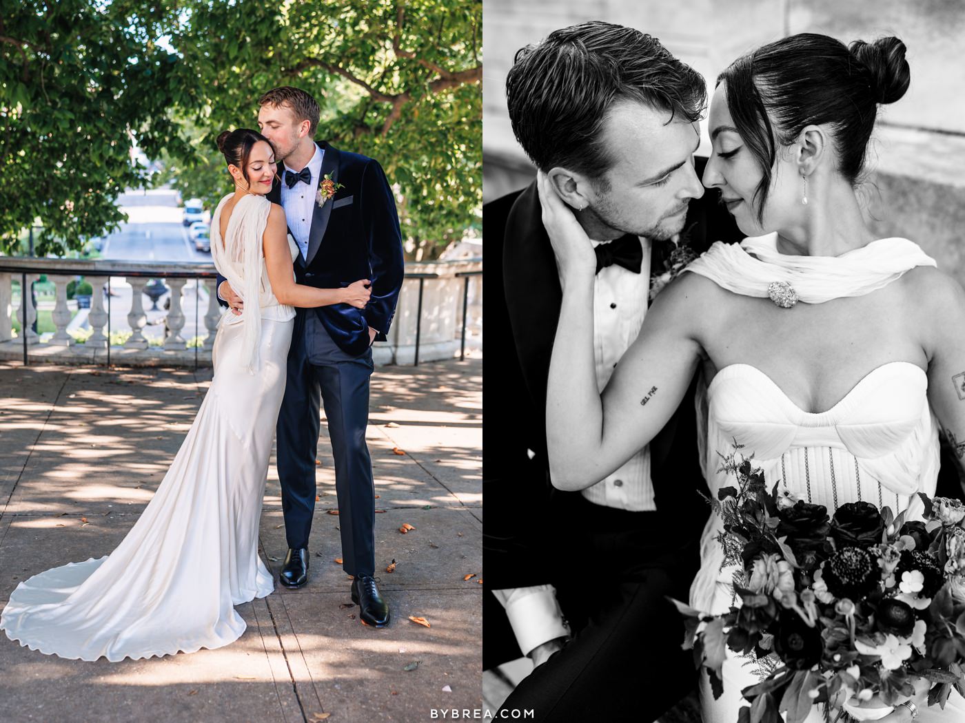 Peabody Library wedding photos by Photography by Brea