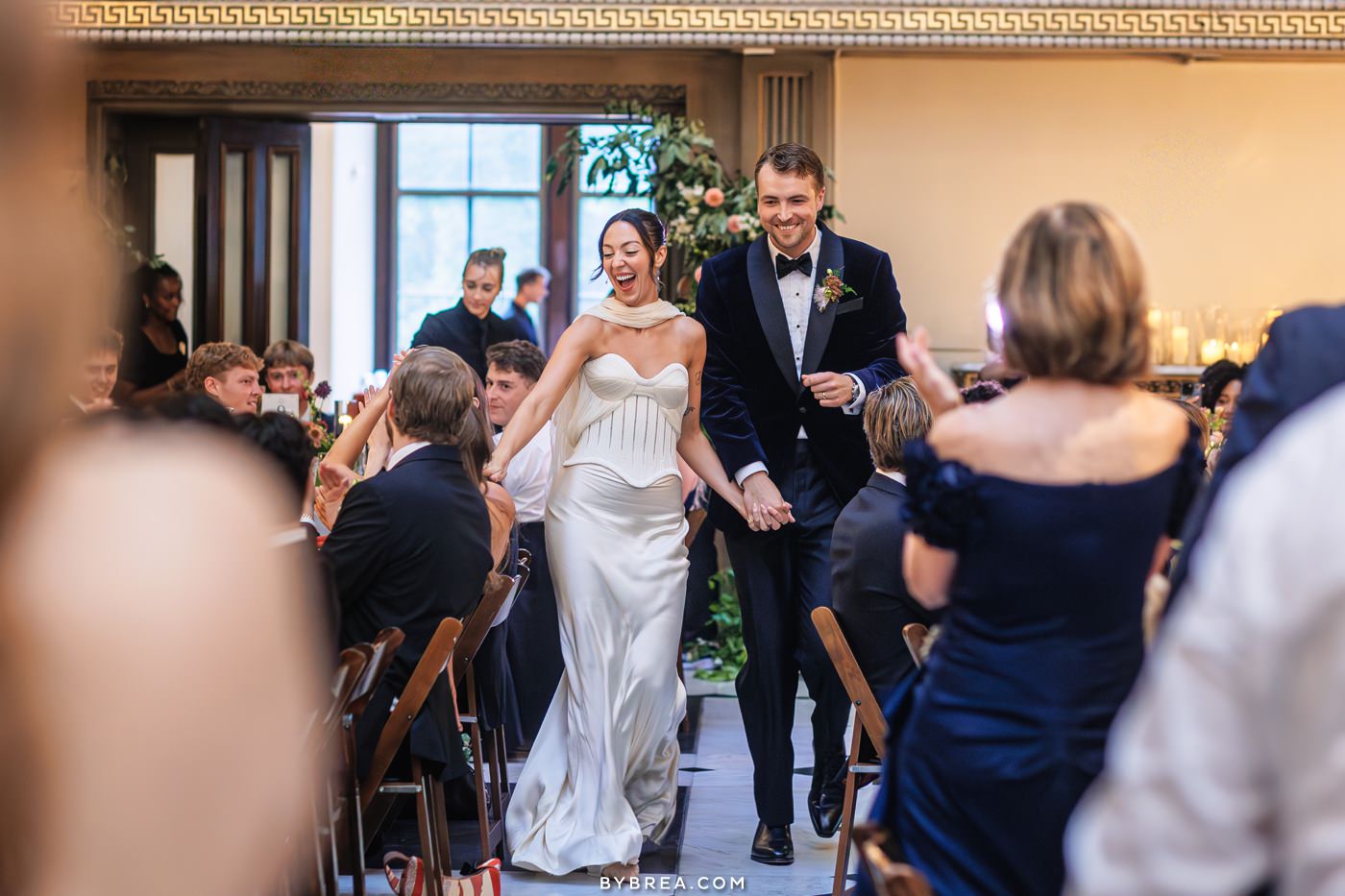 Peabody Library wedding photos by Photography by Brea