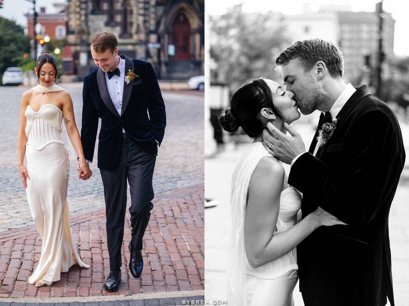 Peabody Library wedding photos by Photography by Brea