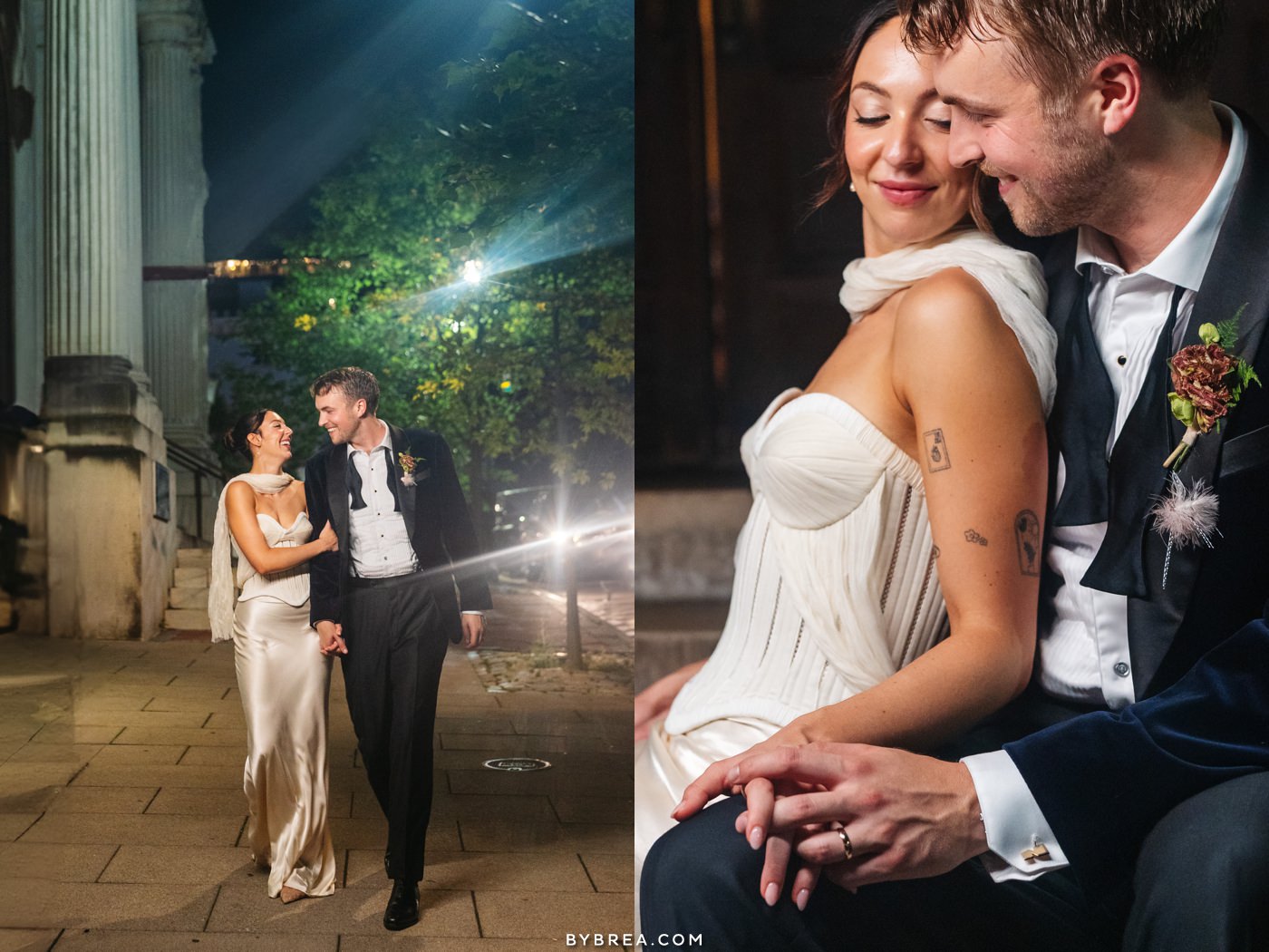 Peabody Library wedding photos by Photography by Brea