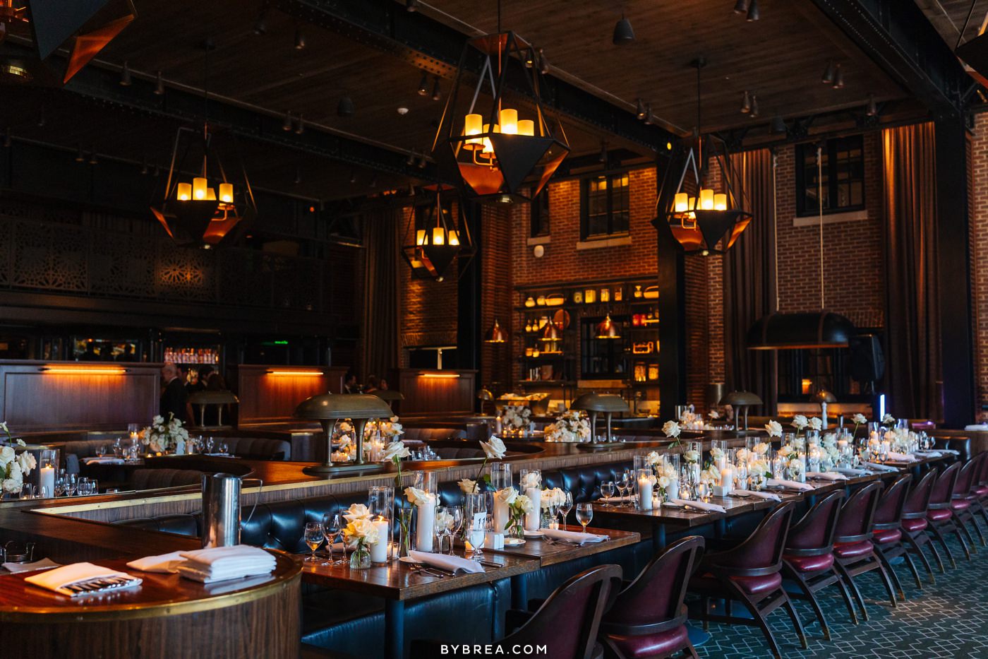 Wedding Reception in the Rec Pier Chop House at Sagamore Pendry